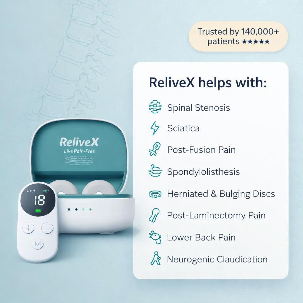 [PLACEHOLDER — NOT FOR PUBLICATION] Reference gallery image sourced from relivex.com for structural preview only; replace with real Kinea Back EMS product photography before launch. (placeholder-relivex-8635640.jpg)